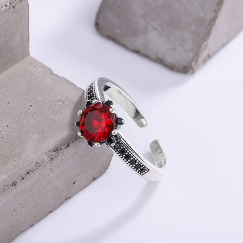 S925 Sterling Silver Personalized Skin Whitening Exquisite Small Delicate Lace Ring