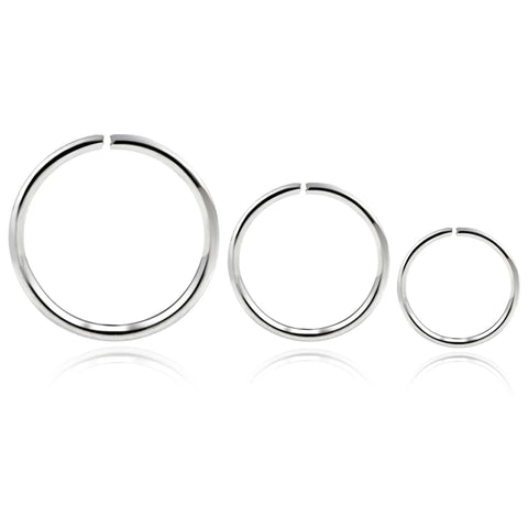1Pc Steel Seamless Hinged Segment Clicker Rings Piercing Nose Hoop Lip Ear Piercing Cartilage Tragus Nose Rings Sexy Jewelry