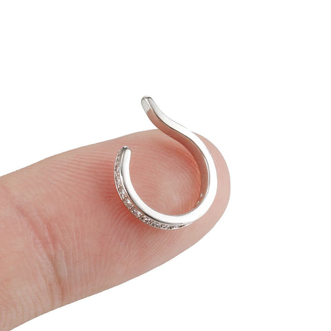 Fashion Clip on Earrings Crystal Ear Cuff Non Pierced Earrings For Women Girl Without Piercing Earings earcuff Body Jewelry