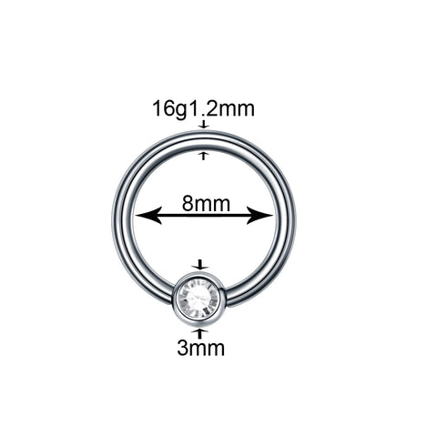 1 Piece Hot Sexy G23 Titanium Segment Ring Mixed Colors Nose Lip Eyebrow Tongue Ear Ring Captive Bead Ring Body Piercings