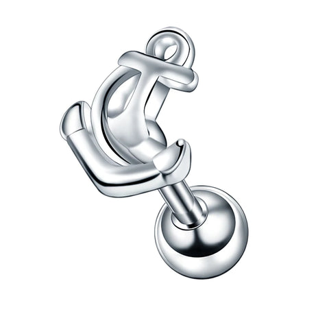 1Pc Steel Ear Cartilage Stud Helix Tragus Piercing Crystal Barbell Piercing Orelha Ear Stud Earrings for Women Body Jewelry