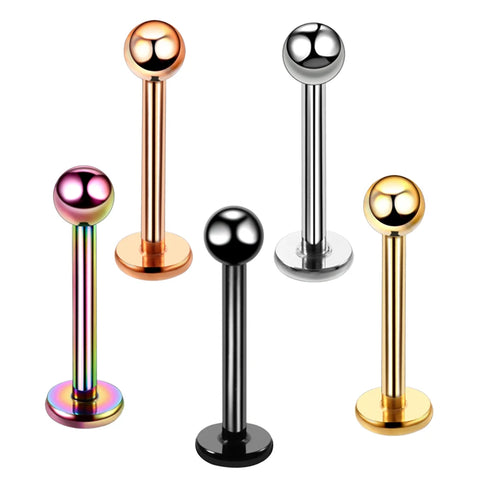 1PC Titanium Steel Black Seamless Hinged Nose Hoop Septum Clicker Piercings  Lip Labret Ring Ear Cartilage Tragus Sexy Jewelry