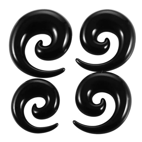 2Pcs/lot Acrylic Spiral Taper Flesh Tunnel Ear Stretcher Expander Stretching Plug Body Piercing Jewelry Ear Expanders