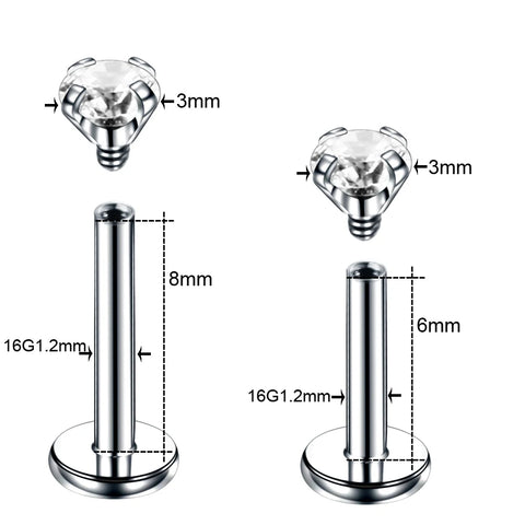 1Pc Stainless Steel Labret Lip Bar Rings Ear Stud Piercings Wholesale Labret Piercing Monore Ring Barbell Piercing Body Jewelry