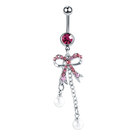 1Piece Charming Navel Bar Stainless Steel CZ Bioplast Flexible Pregnancy Navel Belly Button Rings Piercing Body Jewelry 14g