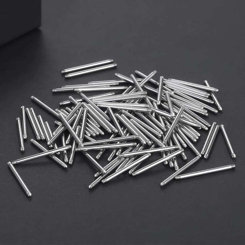 100Pcs/lot Steel Straight Barbell Piercing Ear Tongue Ring Industrial Barbell Replacement Accessories Bar Language Body Jewelry