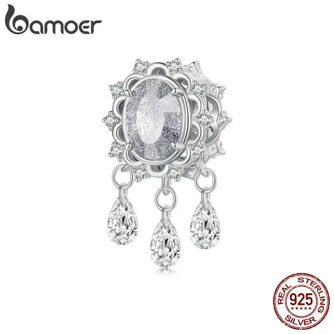 BAMOER 925 Sterling Silver Elegant Star Dreamcatcher Inspiration Series Charm fits Bracelets and Necklace Pendant Bead Charms