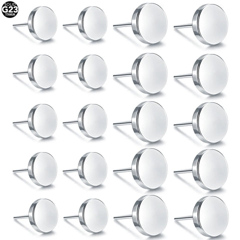 1Pc/10Pcs G23 Titanium Push-in Lip Ring Top Threadless Push Pin Labret Piercing Replacement  Ear Cartilage Helix Earring Jewelry