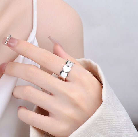 Ins Fashion 925 Sterling Silver Scales Ring Female