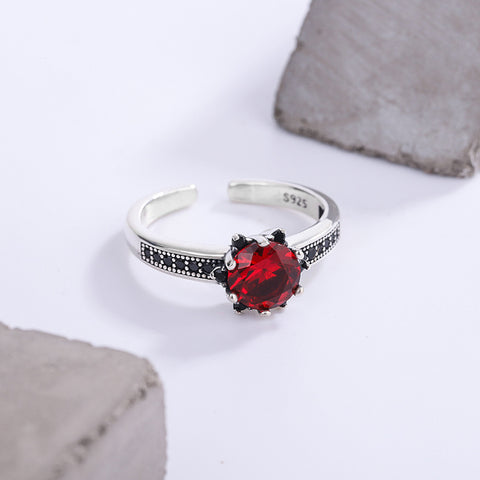 S925 Sterling Silver Personalized Skin Whitening Exquisite Small Delicate Lace Ring