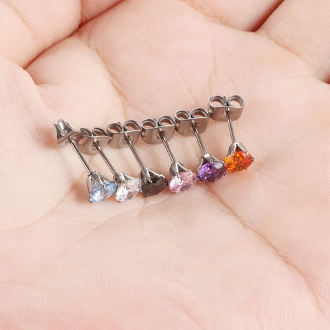 2Pcs/lot Titanium Steel Helix Piercing Tragus Piercing Oreja Stud Earrings Ear Piercing Sexr Women Jewelry Earrings 2019