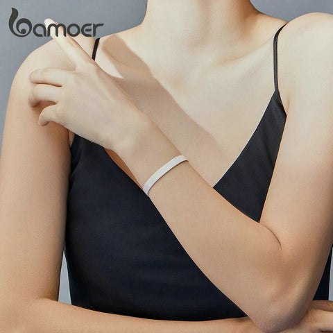 bamoer 100% Real Sterling Silver 925 Reflexions Bracelet Watch Bracelets for Women European Luxury Fine Jewelry SCX110
