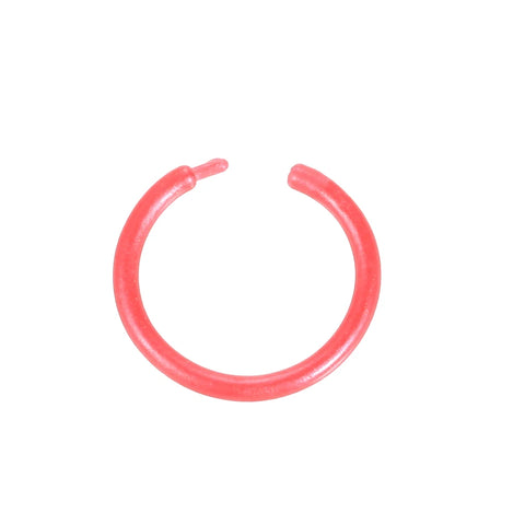 8Pcs/set Acrylic Nose Hoop Glow in Dark Nose Stud Punk Style Nose Lip Cartilage Tragus Helix Ear Piercing Luminous Nose Ring 16G