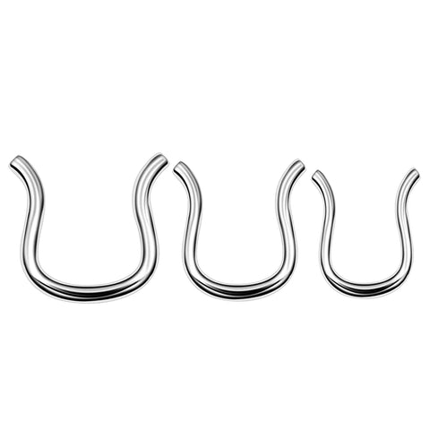 1Piece U Shaped Fake Nose Ring Hoop Septum Rings Stainless Steel Nose Piercing Fake Piercing Oreja Pircing Fashion Jewelry