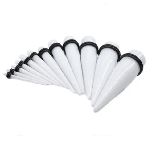 2Pcs/lot Acrylic Ear Gauge Taper and Plug Stretching Kits Mixed Color Ear Flesh Tunnel Expansion Ear Plug Body Piercing Jewelry