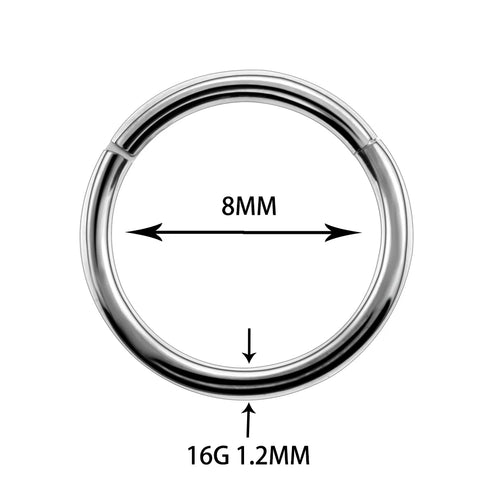 1PC Stainless Steel Septum Nose Clicker Piercing Segment Hinged Rings Fake Nose Ring Ear Nose Piercing Body Jewelry