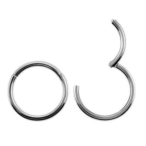 1PC Stainless Steel Septum Nose Clicker Piercing Segment Hinged Rings Fake Nose Ring Ear Nose Piercing Body Jewelry