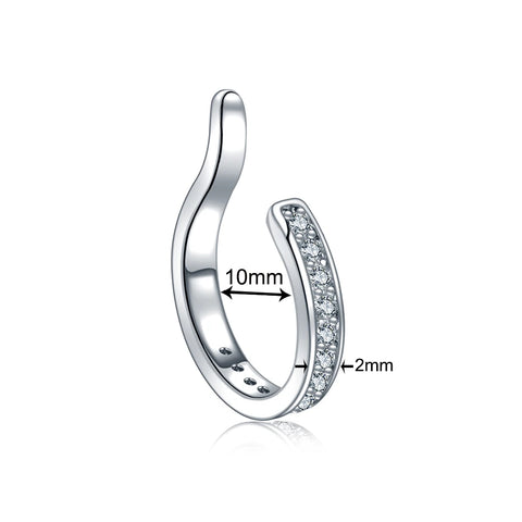 Fashion Clip on Earrings Crystal Ear Cuff Non Pierced Earrings For Women Girl Without Piercing Earings earcuff Body Jewelry