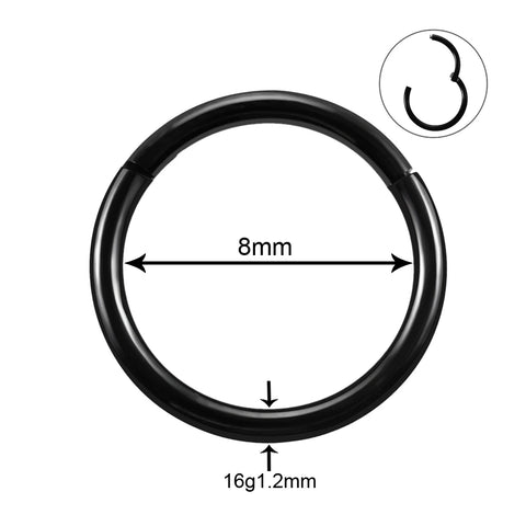 2Pcs/lot G23 Titanium Thin Fake Nose Ring Septum Helix Nostril Piercing Labret Lip Fake Piercing Cartilage Fake Earrings Hoop