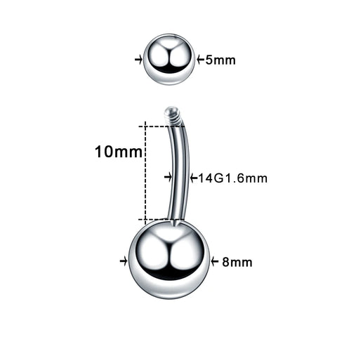 1PC Steel Belly Button Rings Crystal Piercing Navel Heart Style Piercing Navel Earring Belly Piercing Sex Body Jewelry Piercings