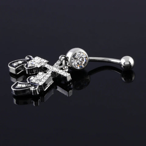 1PC Surgical Steel Belly Button Ring Crystal Navel Piercing Belly Button Piercings Earring for Navel Sexy Body Piercing Jewelry