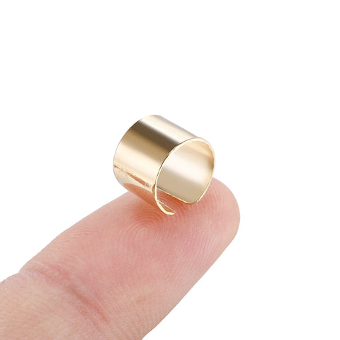 2pcs/lot Alloy New European and American Trade Fashion Simple Personality Pierced Ear Cuffs Ear Clip Fake Earrings Jewelry