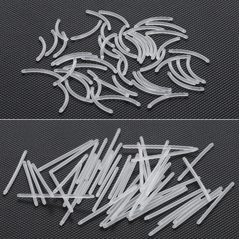 50Pcs/lot Flexible UV Acrylic Barbell Replacement Accessories Tongue Eyebrow Nipple Navel Barbell Ring Body Piercing Jewelry