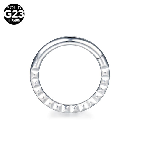 10Pcs G23 Titanium Hinged Segment Nose Ring Ear Tragus Piercing Septum Hoop Nose Piercings Lip Nariz Piercings Body Jewelry