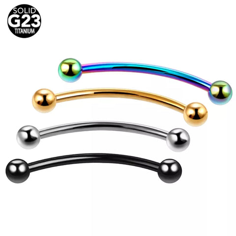 10Pcs/lot G23 Titanium Long Industrial Barbell Ring Tongue Bar Tragus Helix Ear Piercing Body Jewelry Tongue Piercing 16G