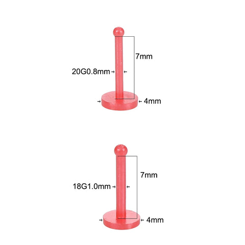 8Pcs/lot Acrylic Nose Stud Piercing Luminous Straight Barbell Nose Screw Nazir Piercing Nostril Earring Piercing Body Jewelry