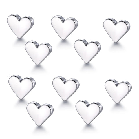 1Pc/10Pcs G23 Titanium Micro Dermal Anchor Top Moon Star Heart Triangle Dermal Anchor Skin Diver Implants Body Piercing Jewelry