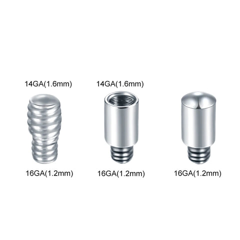 1Pc/5Pcs G23 Titanium Extension Bar for Labret Tongue Ring Micro Dermal Anchor Piercing Earring Rods Body Piercing Accessories