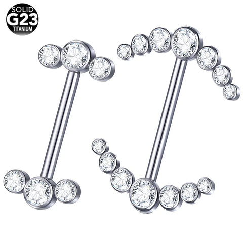 1Pc Titanium Tongue Piercings Industrial Barbell Rings Nipple Bar Ear Tragus Lip Piercing Stud Earrings Body Piercing Jewelry